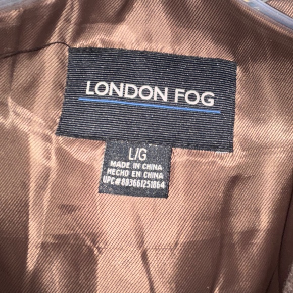 London Fog Wool Blend Brown Men's Jacket Sz Large - Picture 7 of 13
